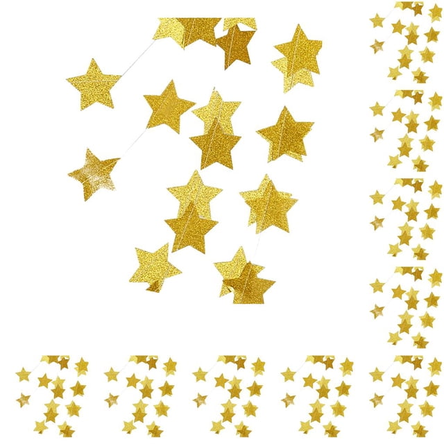 Inteprter 1 Juego de decoraciones para fiestas, colgantes interesantes, pequeñas estrellas creativas para interiores, accesorios de estrellas para diseño tipo 25 10piezas Inteprter CBP334241
