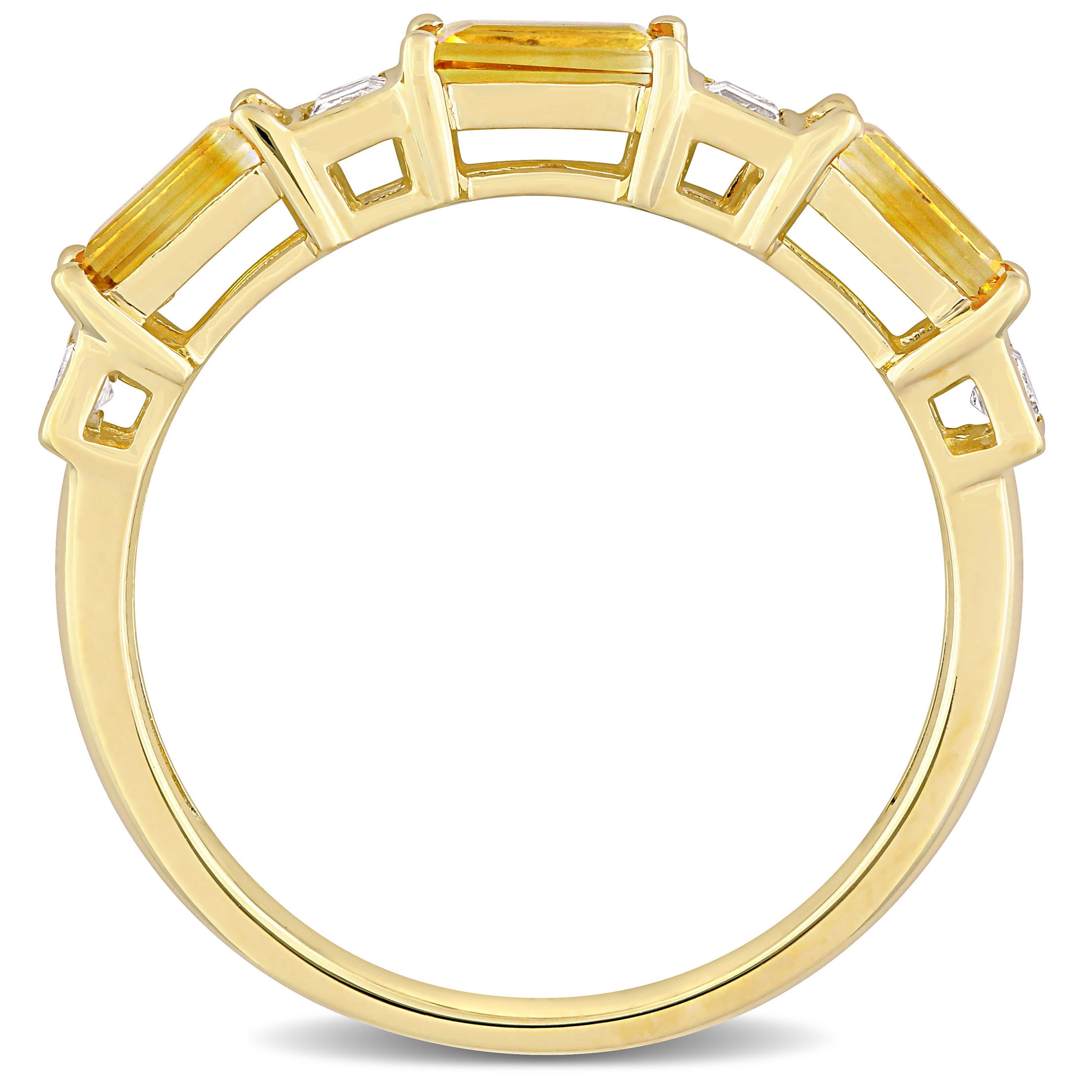Everly Women's Citrine and Topaz 10k Yellow Gold Ring