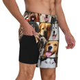 thumbnail image 2 of Fotbe Collage of different dogs Men’s Swim Trunks Quick Dry Swim Shorts Board Shorts with Mesh Lining-Small, 2 of 6