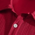 thumbnail image 5 of Tshirts Shirts for Men Cotton,Summer Button Shirts for Men Short Sleeve Collared Shirt Textured Golf Shirt Lightweight Breathable Beach Tops, 5 of 8