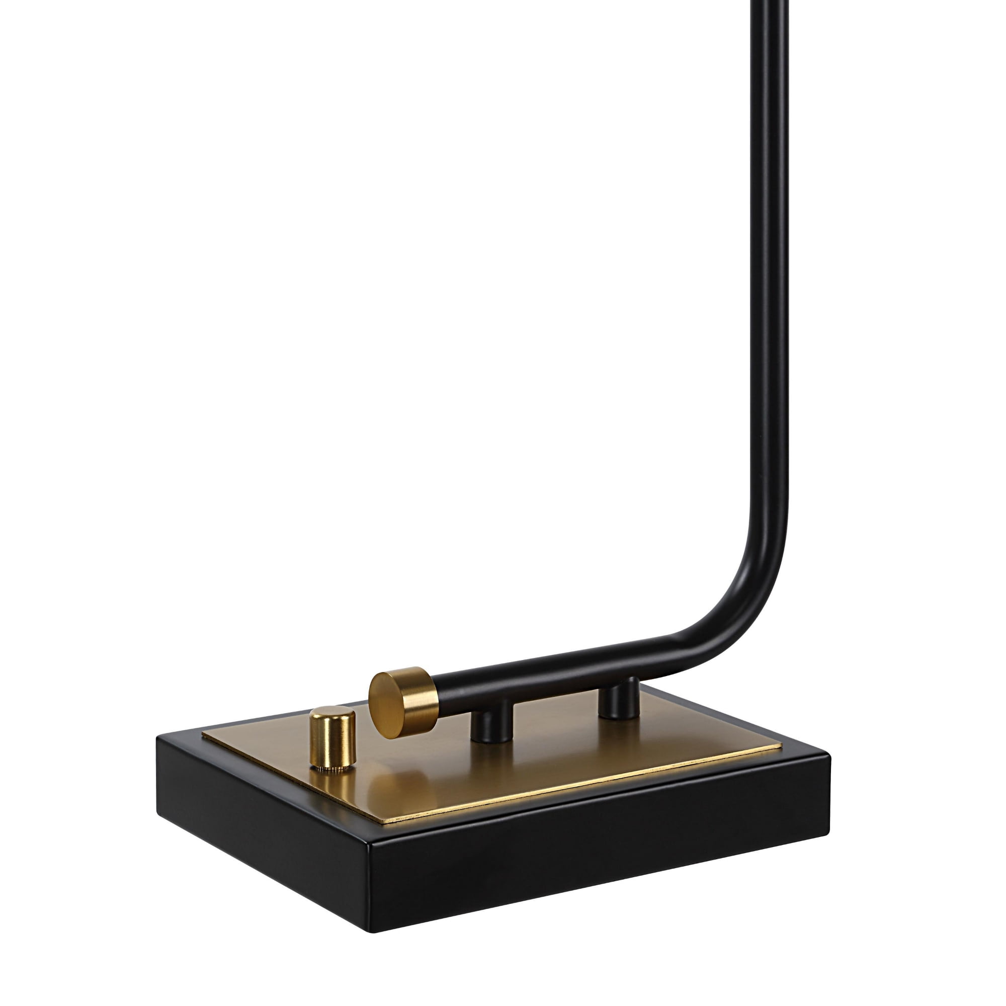 Signature Home Collection USB Powered Table Lamp with Drum Shade - 28" - Matte Black
