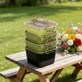 thumbnail image 4 of zhangmingg Stackable Outdoor Picnic Set with Integrated Handle and Removable Tray for Functional Food Storage at Home Beach or Park, 4 of 7