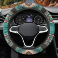 thumbnail image 6 of Renewold Southwest American Tribal Pink Teal Car Steering Wheel Cover for Women Men, 15 Inch Soft Neoprene Stretch Anti-slip Washable Car Accessories Universal Fit for Sedans SUV, 6 of 7