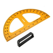 Geometry Measurement Tool Plastic Protractor 0-180° 50cm Round Measuring Ruler Tool with Handle