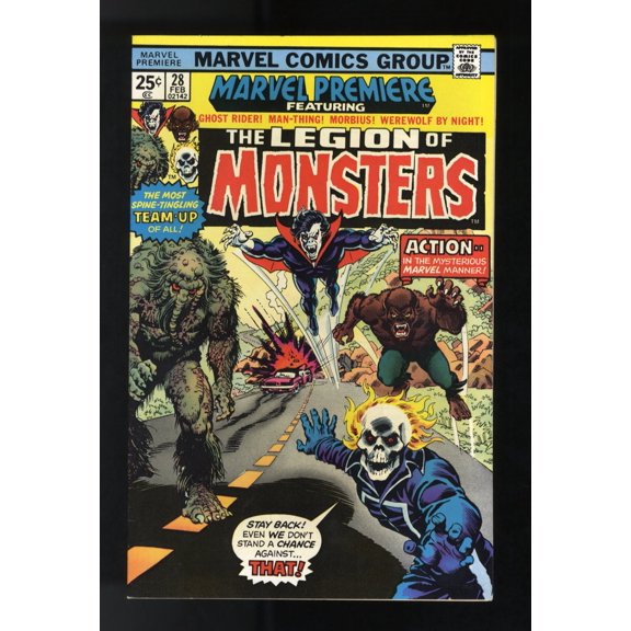 Collectible Marvel Premiere #28 VF+ 8.5 1st Legion of Monsters Ghost Rider Morbius! Comic Book