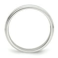 thumbnail image 3 of 925 Sterling Silver Polished 3mm Half Round Milgrain Size 8.5 Band Ring Ring for Women and Men, 3 of 6