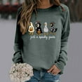thumbnail image 5 of Spooky Season Halloween Sweatshirts for Women 2025 Crewneck Funny Goose Ghost Graphic Sweatshirt Pullover Tops, 5 of 6