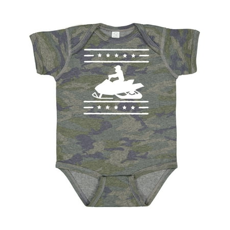 

Inktastic Snowmobile Gift Silhouette Gift Baby Boy or Baby Girl Bodysuit