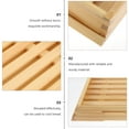 thumbnail image 3 of QUMIIRITY Kitchen Tableware Tray Wood Snack Serving Tray for Camping 1 Piece, 3 of 7