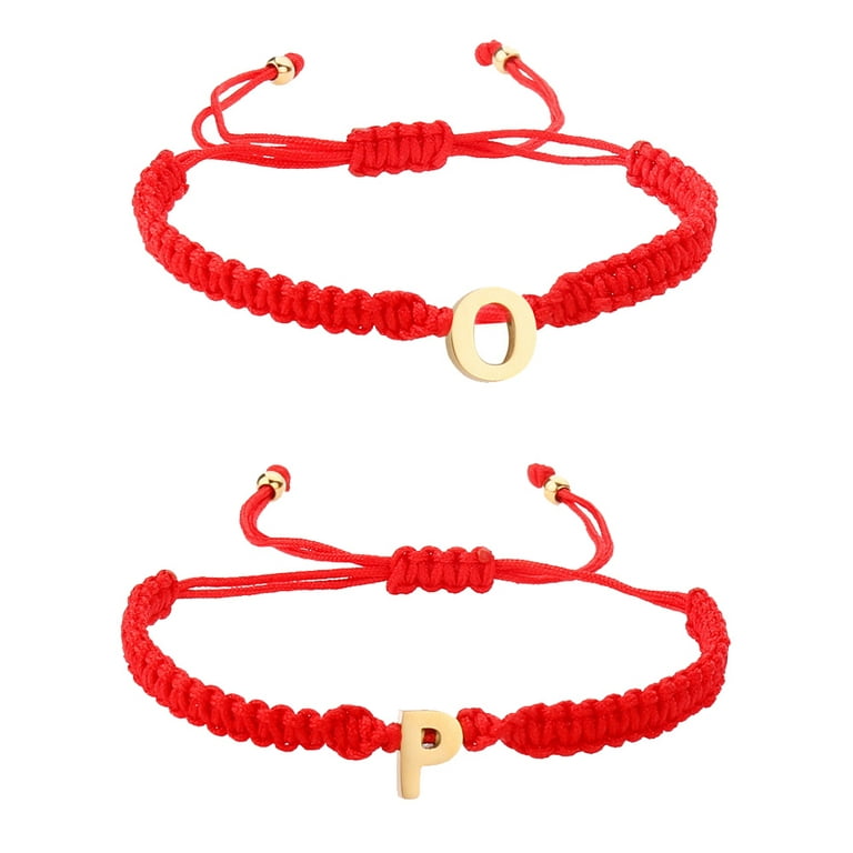 2 Pieces Friendship Bracelet String Rope Braided Bracelet Charm Adjustable Handmade, Women's, Size: One size, Mix Style4