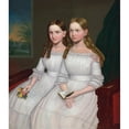thumbnail image 3 of Anonymous 12x14 Black Modern Framed Museum Art Print Titled - Dennison Sisters (ca. 1845), 3 of 5