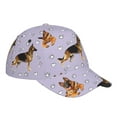 thumbnail image 3 of Naloa Original Classic Low Profile Hat Men Women Baseball Cap Dad Hat Adjustable Unconstructed German Shepherd Dog Print Cap, 3 of 9