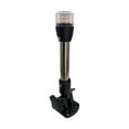 thumbnail image 1 of Boat White LED All Round Marine 10/30V Pole Light Fold Down Masthead Anchor Lamp ,High Bright, 1 of 6