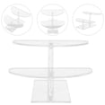 thumbnail image 3 of MasteelfCA Acrylic Riser Display Stand 2-Tier Display Stand Riser Shelf for Collectible Jewellery, 3 of 9
