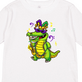 thumbnail image 4 of Inktastic Mardi Gras Party Alligator Boys or Girls Long Sleeve Toddler T-Shirt, 4 of 5