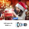 thumbnail image 4 of TRANSJEE TransJee A10 Mini LED Projector - 480*360 Resolution, HD/USB/TF Card Input, 3.5mm Audio, 1800 Lumens, Portable Home Theater in Yellow & White, 4 of 7