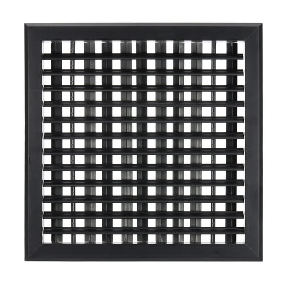 Rejilla de Ventilación de Plástico Uxcell de 12x12 Pulgadas, Ventilación de Aire Ajustable, Rejillas de Filtro de Ventilación Removibles, Rejilla de Aire de Suministro, Negra