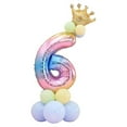 thumbnail image 1 of Juego de globos de gran tamaño, globos infantiles para fiesta de primer cumpleaños, juego de globos de papel de aluminio, 1 of 5