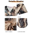 thumbnail image 5 of MOSHU Deep V Neck Womens Tops Curved Hem Shirts for Women Fashion Trendy Blouses Casual Loose Fit Tees Tops, 5 of 8