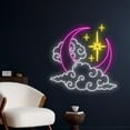 thumbnail image 5 of Handmadetneonsign Moon Cloud Neon Sign, Moon Cloud Neon Art Decor, Moon Home Bedroom Wall Decor, 5 of 5