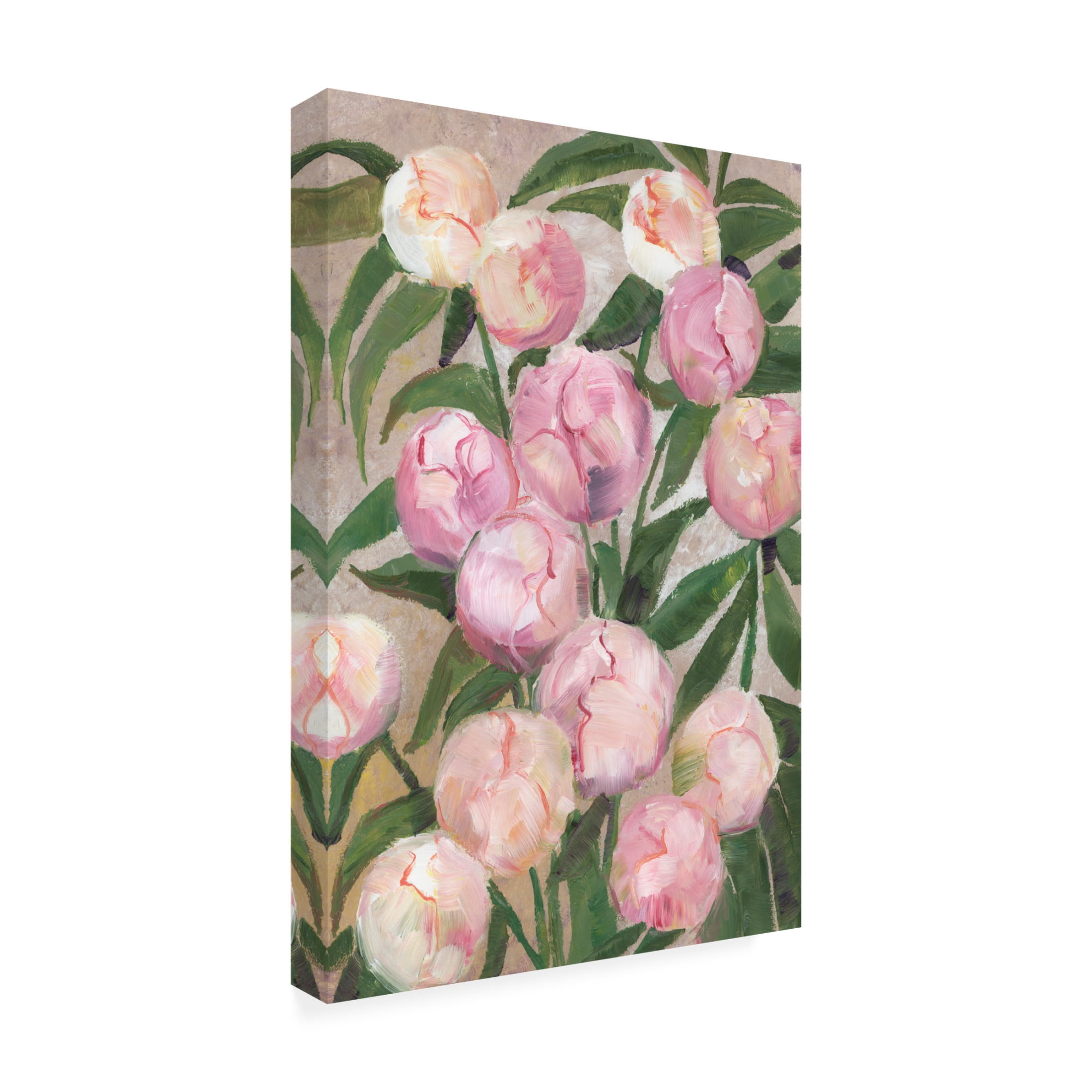 Trademark Fine Art Rosana Laiz Blursbyai Valenty painterly peonies Canvas Wall Art