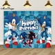 thumbnail image 4 of Fondo de fotografía con iluminación de Sonic Hedgehog, pancarta de cumpleaños para niños, decoración para fiesta de baby shower, fondo de vinilo de poliéster con dibujos animados, 4 of 4
