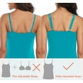 thumbnail image 6 of Alove Women's Cotton UnderShirts Wider Sleeve Tank Top Built-in Bra, 6 of 6