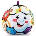 thumbnail image 1 of Fisher-Price Baby Learning Toy Laugh & Learn Singin’ Soccer Ball Musical Plush with Sounds & Phrases for Infants Ages 6+ Months, 1 of 5