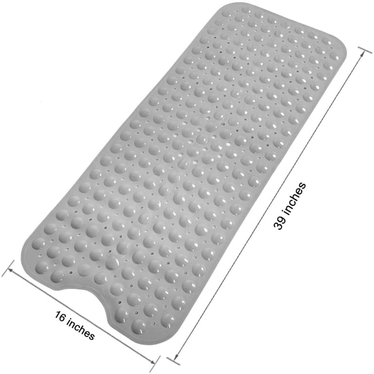 Suptree Non-Slip Bathtub Mat with Suction Cups, Gray photo 4