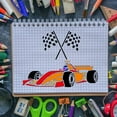thumbnail image 5 of Racing Car Stencil with a Paint Brush 8.3x11.7inch Formula Racing Car Large Stencil Racing Flag Painting Stencil Tire Tracks Stencil Transportation Drawing Stencil for Wall Tiles Floor Mixed Color, 5 of 9
