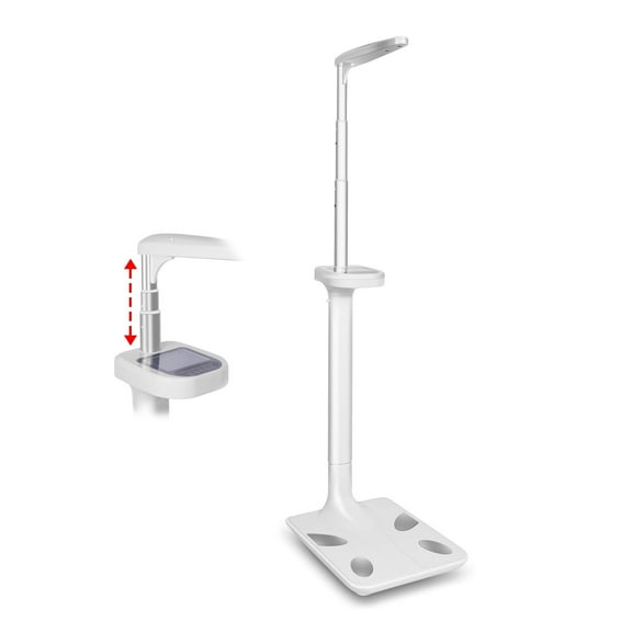 Digital Scale, Ultrasonic Height and Weight Scale, Measuring Device, Smart Composition Analyzer, 12.2lbs, 33.4-81.4(H)x13.3(D)x17.6(W)Inch, Audible Results for home