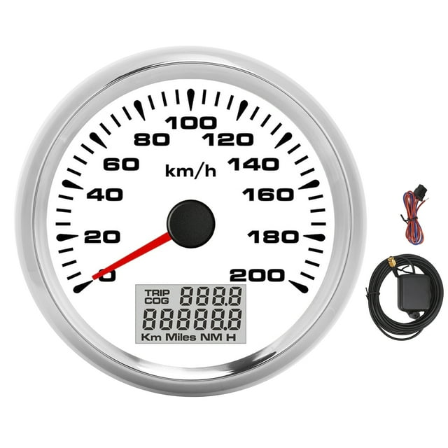 Instrumento de velocidad LCD, velocímetro GPS analógico de 85 mm Medidor de velocidad del automóvil Velocímetro COG Solución innovadora