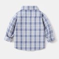 thumbnail image 4 of Ashirexll Boys Long Sleeve Shirts Plaid Long Sleeve Button Up Outerwear Shirt with Pockets for Kids 2-8 Years, 4 of 6