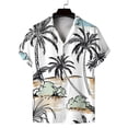 thumbnail image 4 of Camisas de playa estilo hawaiano para hombre y mujer, camisas casuales de manga corta con solapa y estampado 3D, ropa de calle, verano 2024, 4 of 5