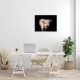 thumbnail image 2 of Stupell Industries Solemn Cattle Portrait Modern Farm Animal over Black Animals & Insects Photography Gray Framed Art Print Wall Art, 24 x 30, 2 of 7