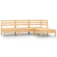 thumbnail image 1 of vidaXL 4 Piece Garden Lounge Set Solid Pinewood, 1 of 5