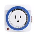 thumbnail image 2 of Temporizador de salida mecánico de 24 tiempo , aparato doméstico, reloj de , licencia de pared, enchufe . UU Oficina, Hotel, commerce business cali Colco Interruptor del temporizador mecánico, 2 of 7