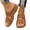 Brown, variant on Women's Dual-Strap Open Toe Slippers with Arch Support, Summer Anti-Slip House Shoes for Women Indoor/Outdoor Black 5.5(36)