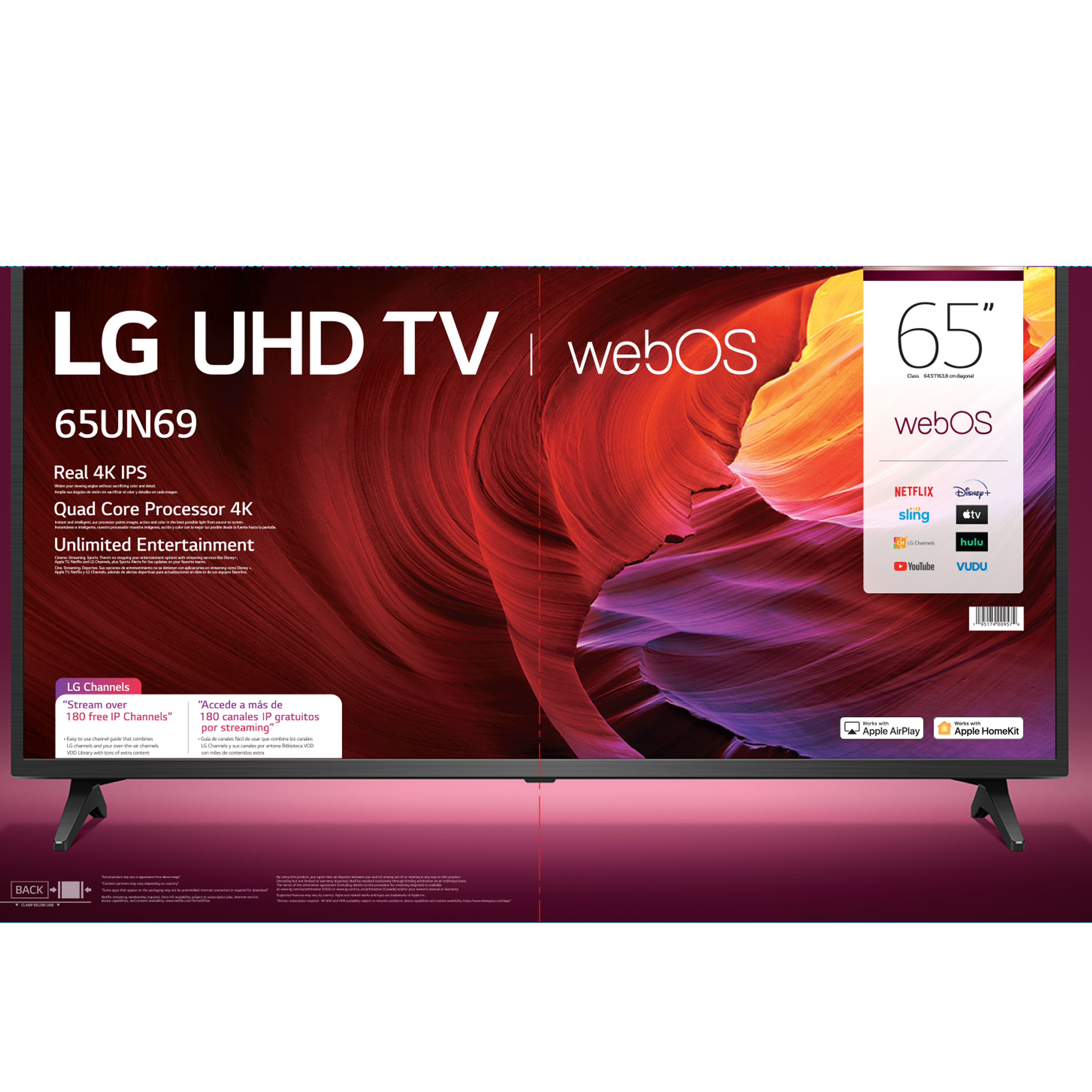 LG 65" Class 4K UHD 2160P Smart TV 65UN6950ZUA 2020 Model - image 5 of 28