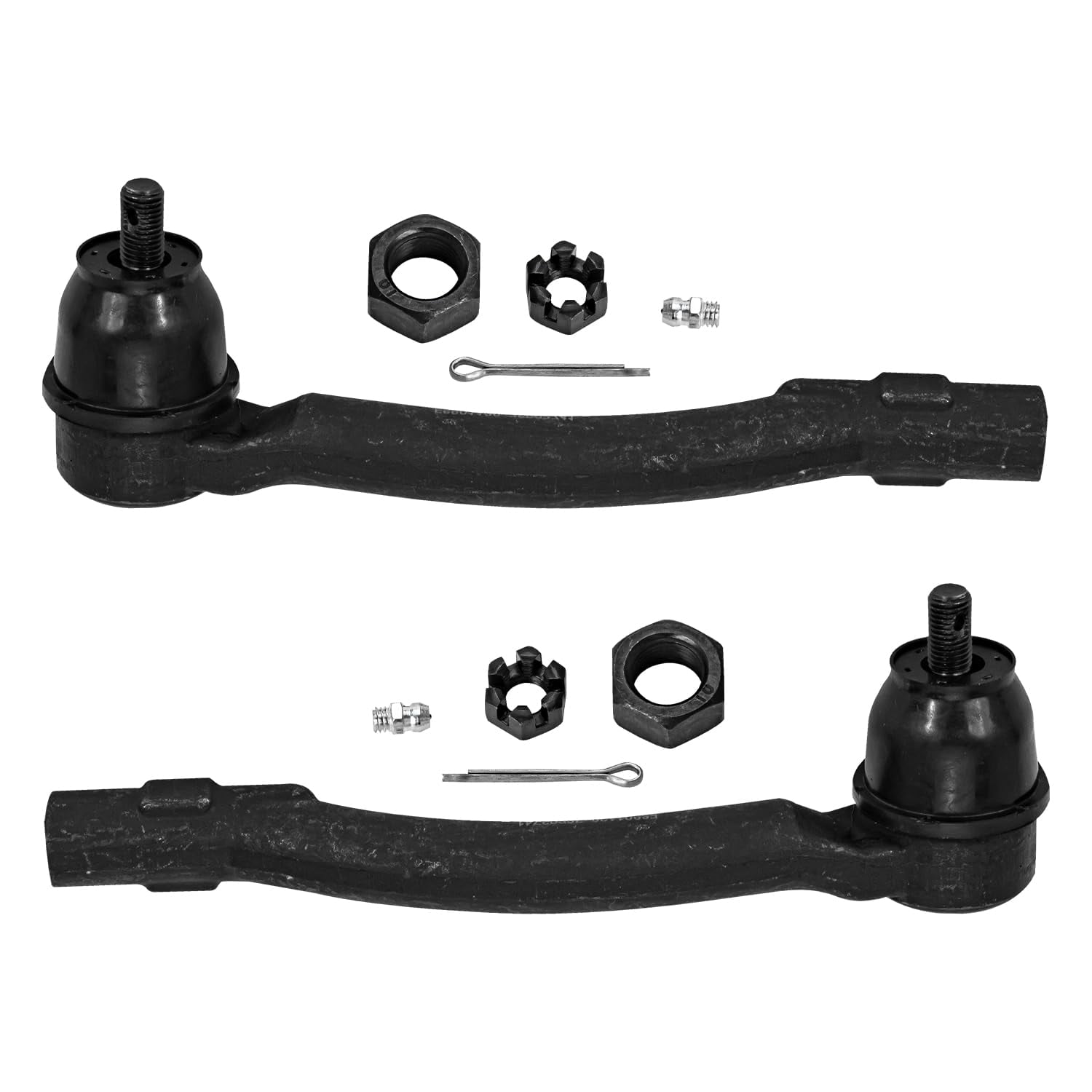 Detroit Axle - 10pc Front End Kit for Hyundai 2012-2017 Accent, 2 Lower Control Arms with Ball Joint Assembly 2 Sway Bars 4 Inner Outer Tie Rods 2 Boots 2013 2014 2015 2016 Replacement
