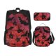 thumbnail image 1 of Disketp Bats And Spiders Mochila Estampada de Gran Capacidad con Lonchera y Estuche, Set de 3 Piezas para Estudiantes, 1 of 7