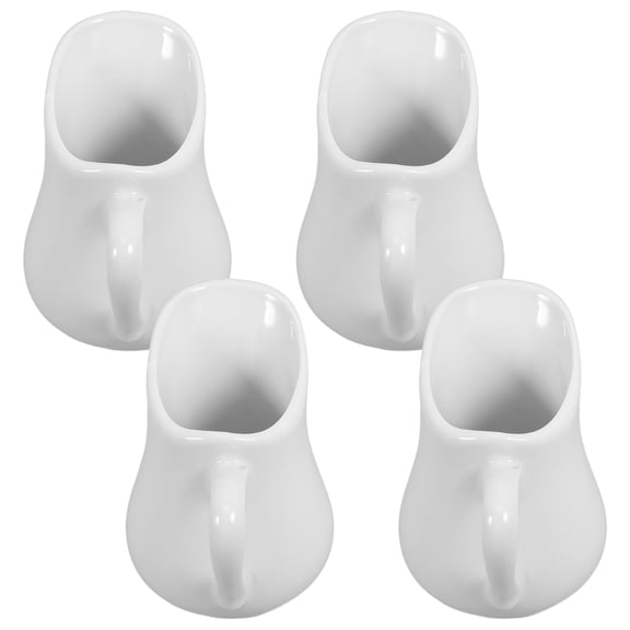 RENACLIPY White Ceramic Creamer Pitcher for Coffee, Latte Art, and Serving, Elegant Multi-Use Design