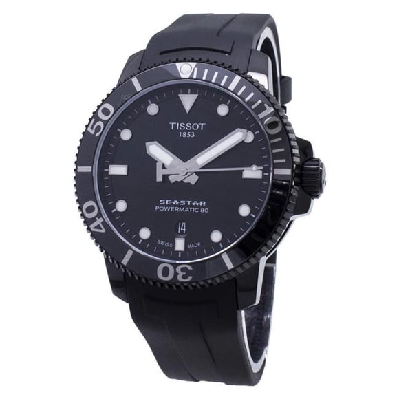 Tissot T120.407.37.051.00 T-Sport Seastar Powermatic 80 Automatic 300M Men Watch, Black
