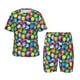 thumbnail image 1 of Balery Colorful Easter Eggs1 Conjunto de Pijama Infantil de Manga Corta con Estampado – Ropa de Dormir de Algodón Suave-X-Large, 1 of 6