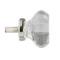 thumbnail image 3 of CKP #G-34 Elegance Collection 1-3/8 in. (35mm) Glass Knob, Clear with Nickel Base, 3 of 4