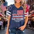 thumbnail image 2 of CAIXIA 250th Anniversary USA Shirt Women American Flag T Shirt 4th of July Patriotic Tees 250 Years America Tops, 2 of 5