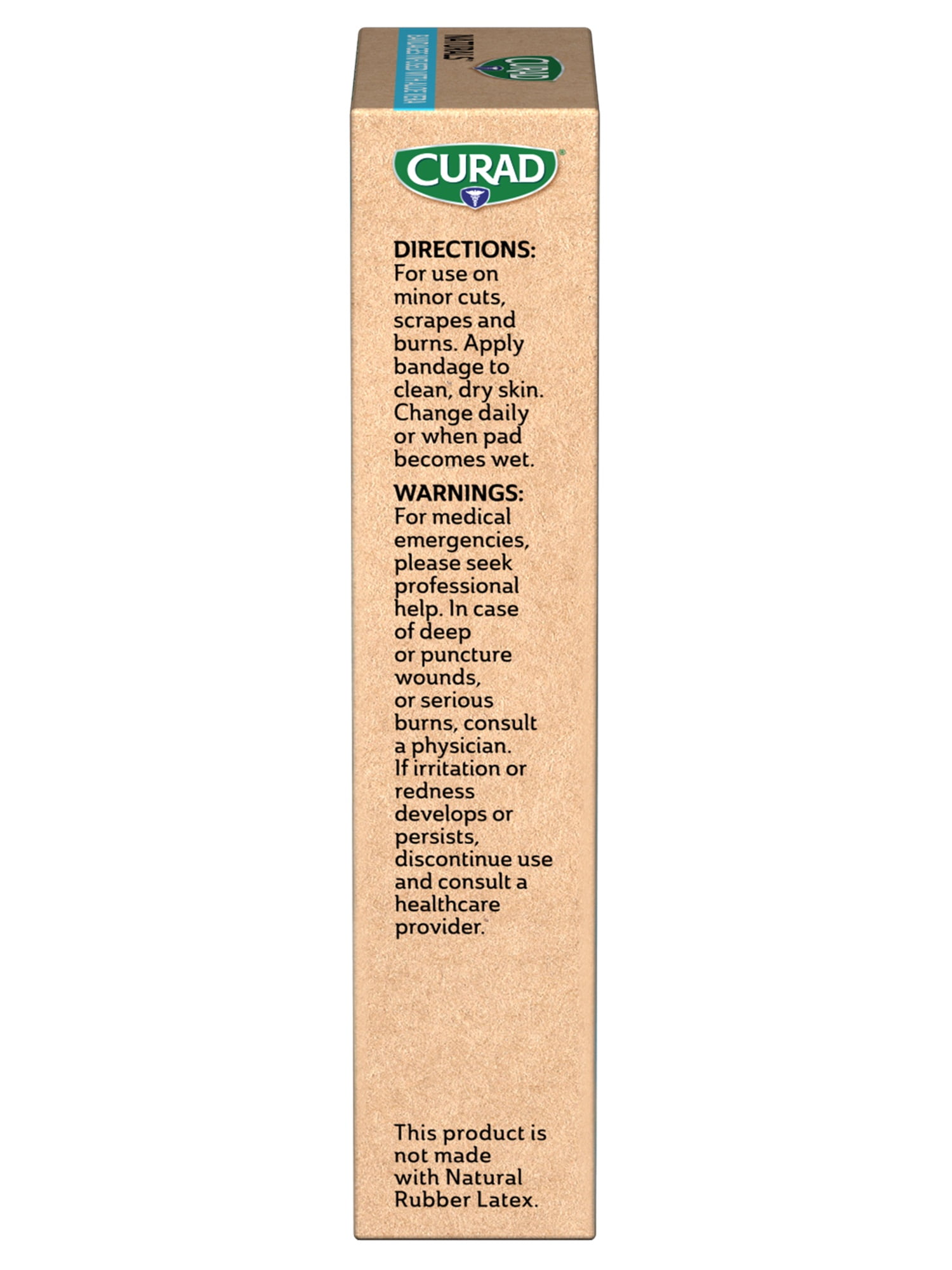 (4 pack) Curad Naturals Hydrocolloids with Aloe Vera Bandages, 8 Count