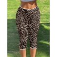 thumbnail image 5 of Women's Red Plaid Knit Elastic Leggings, 5 of 10