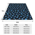 thumbnail image 3 of Honeii Blue Octopus Print Fleece Blanket - Throw Blanket for Bed, Sofa, Couch, Camping, and Travel , Microplush Ultra Soft Warm Blanket-40"x30", 3 of 7