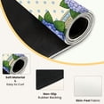 thumbnail image 3 of Mahjong Mat 31.5" x 31.5" Blue Hydrangea Floral Green Leaves Dotted Non-Slip Noise Reduction Mahjong Tiles Table Cover for Dominoes Poker Card Board and Tile Games, 3 of 6
